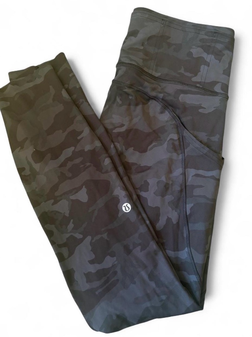 lululemon athletica Girls' Black Camo Performance Leggings
